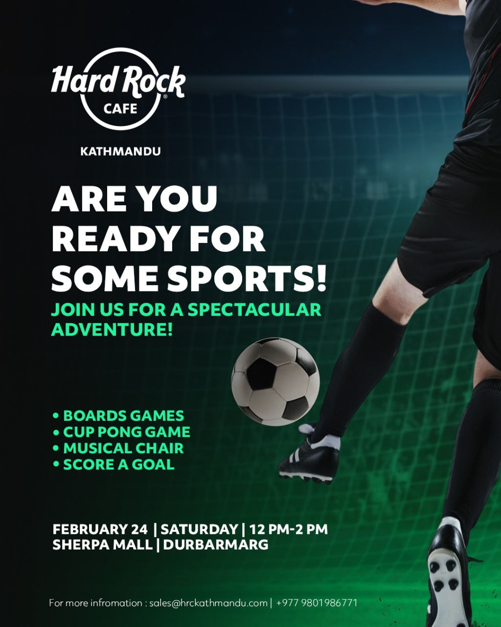 Kids Indoor Sports Day at Hard Rock Cafe